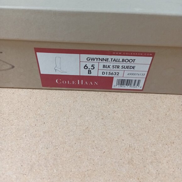 Women's Cole Haan "Gwynne" Black Suede Boots Size 6.5 (no box) - Picture 8 of 8